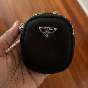PRADA Black Tessuto Small Pouch Wallet